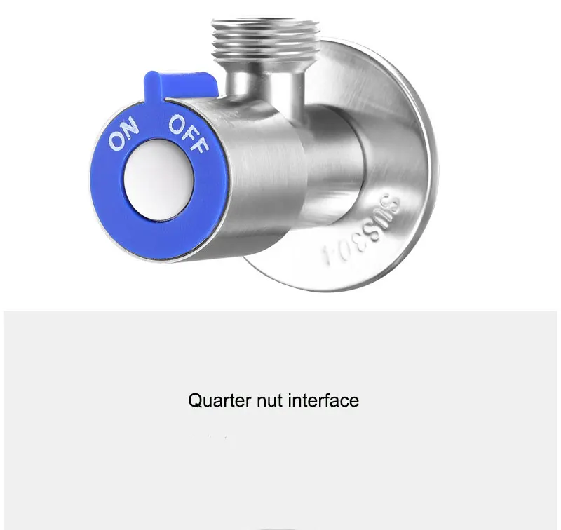 Угловые Клапаны GEYO SUS304, нержавеющая сталь, матовая отделка, заправочный клапан, аксессуары для ванной комнаты, угловой клапан для раковины туалета