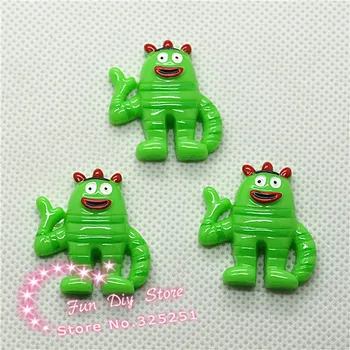 

Wholesale Yo Gabba Brobee Resin Cabochons Flatbacks Flat Back 50pcs 25*28mm