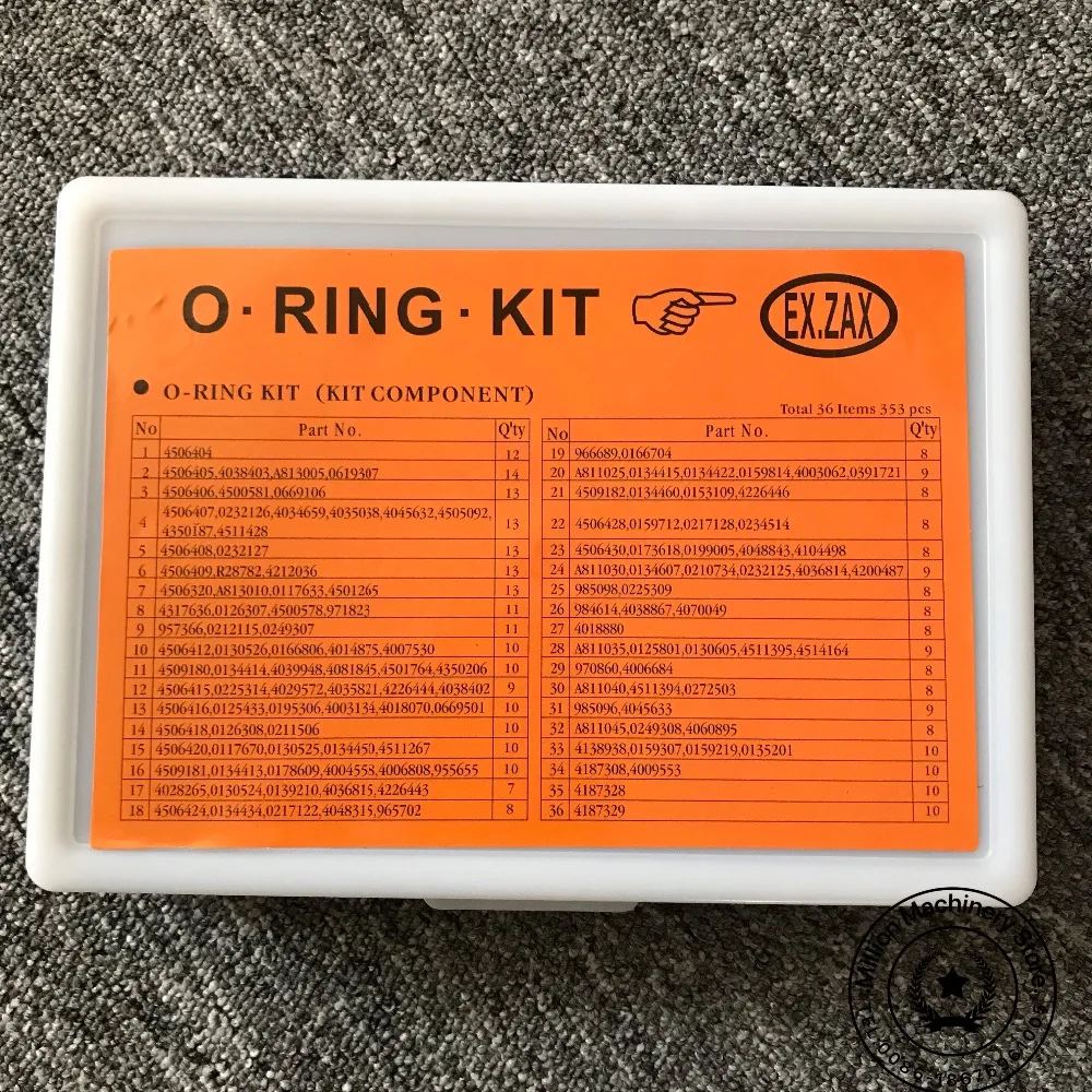 

Excavator accessories Hitachi O-ring Universal model car accessories