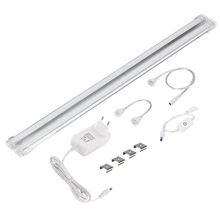 30/50 см светодиодный свет бар домашняя лампа Сенсор переключатель светодиодный под кабинет Кухня свет гардеробный шкаф в спальню ночные огни