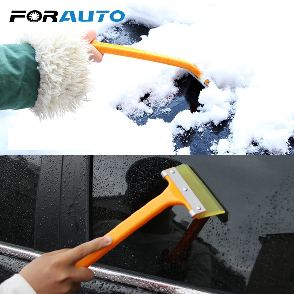 

FORAUTO Vehicle Handheld Windshield Auto Snow Cleaning Remover Scraper Clean Tool Snow Shovel Ice Scraper Ice Scraper Snow Brush