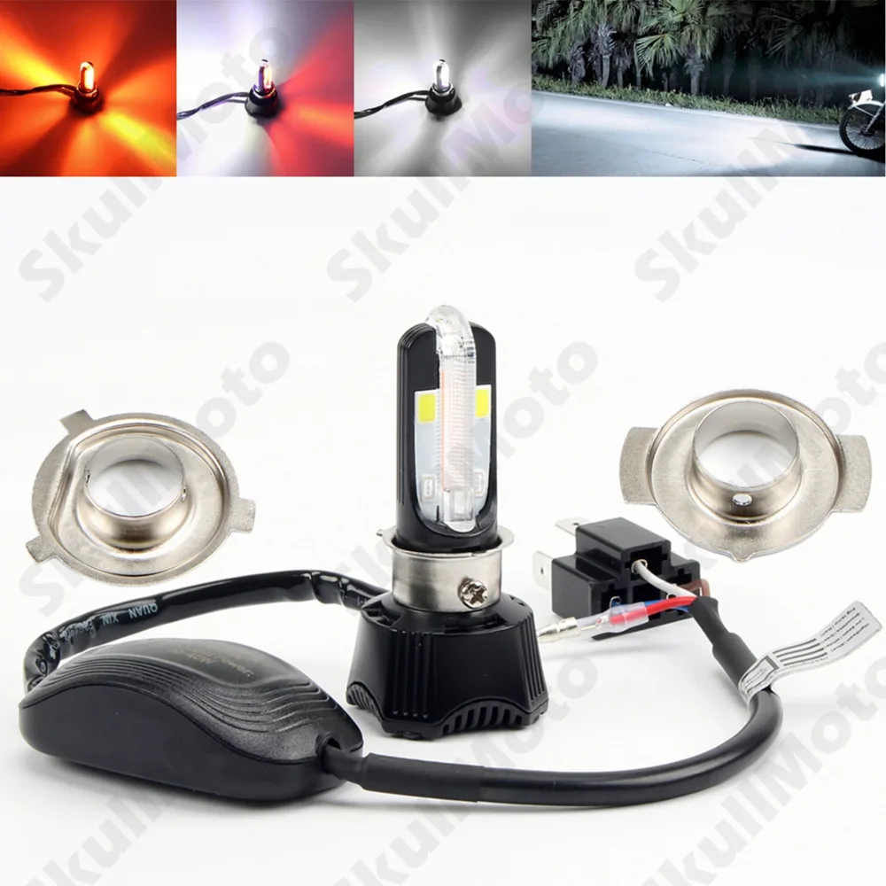 

Motorcycle Bike Accessories 4000LM LED H4 Hi/Lo Beam Front Fog Headlight Lamp Bulb 20W-40W UNDEFINED