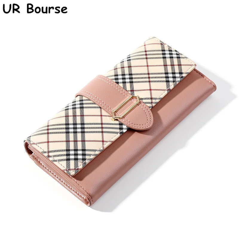 

UR BOURSE New Women's Long Clutch Bag Ladies Pu Leather Multi-card Wallet Large Capacity Purse Female Phone Wallet Card Package