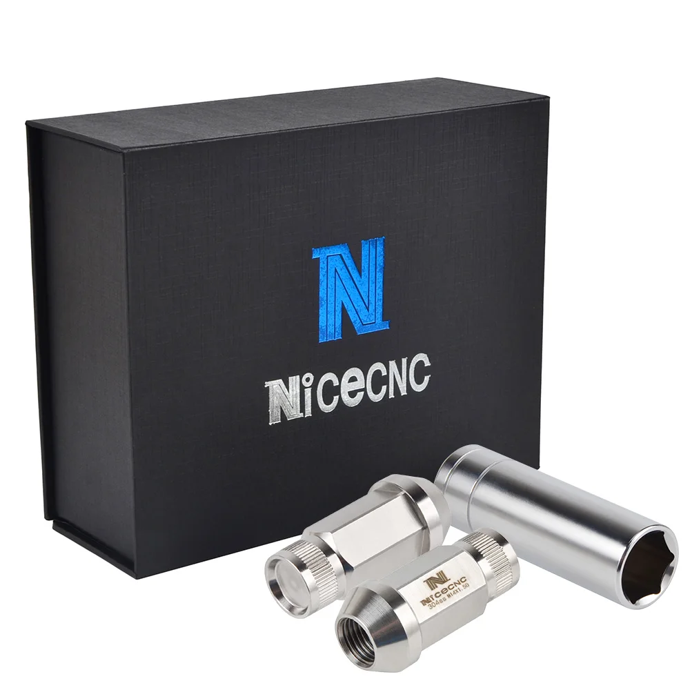 

NICECNC 24PCS M14x1.5 Trail Wheel Lugs Nut Drift Rim Lug Cone Seat Bolts Nut T304 Stainless Steel Dub For Ram 1500 Anti Rust
