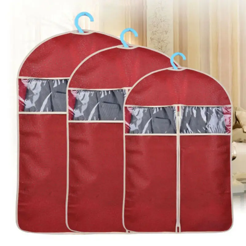 

Faroot Transparent Dustproof Clothes Garment Suit Cover Bags Wardrobe Storage BagsHanging Clothes Coat Dust Protector