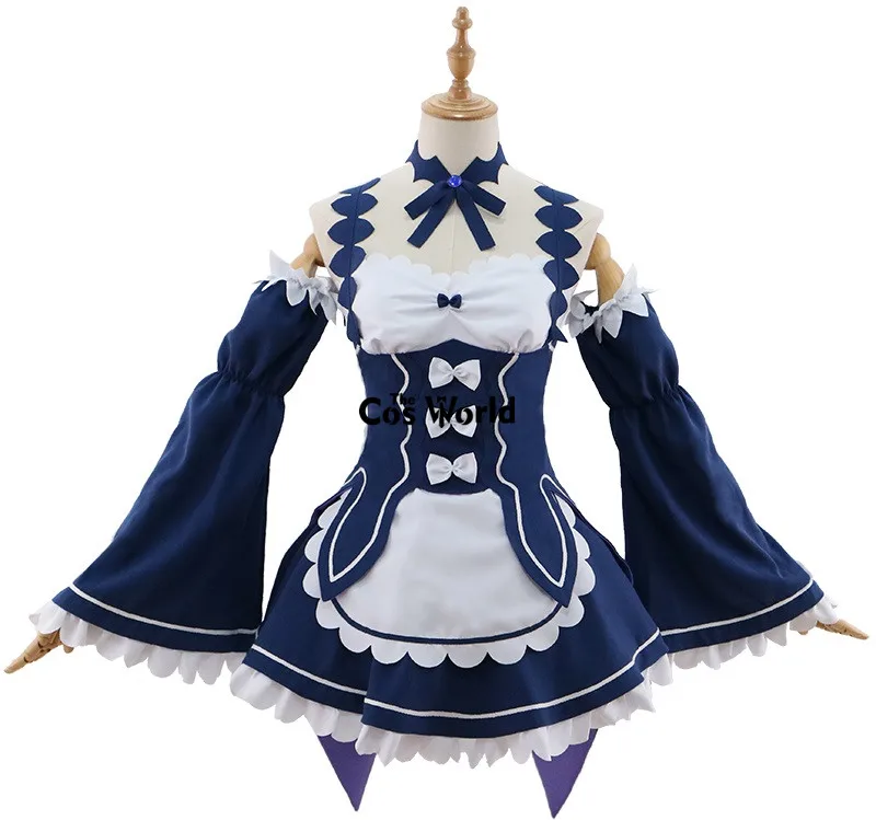 Платье для косплея из аниме Re Zero Kara Hajimeru Isekai Seikatsu Ram u RAM Remu REM Evil Demon Maid| |