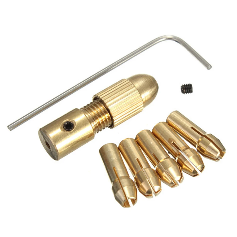 

2.35mm Micro Drill Self-Tightening Drill Bit Clamp Hand Drill Small Electric Grinder Woodworking Brass Drill Clip Chuck Tool Set