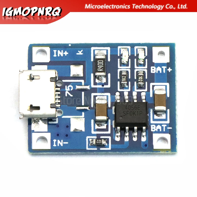 Зарядная плата для Lipo батарей TP4056 1A 5 шт. модуль зарядного устройства литиевая