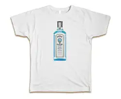 Bombay сапфир бутылки на заказ Мужская футболка S 3Xl Новый Белый