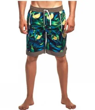 Брендовые новые мужские спортивные шорты летние пляжные шорты для серфинга купальник мужские пляжные шорты мужские боксеры короткие Бермудские плавки размер XXL - Цвет: Зеленый