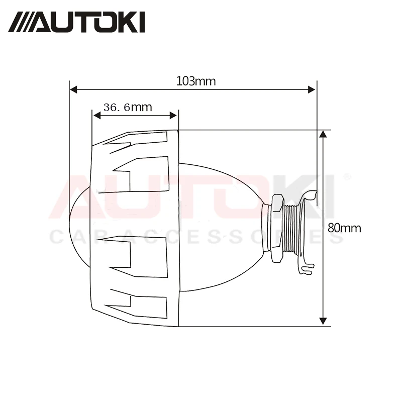 Autoki 2 шт./лот Autoki LHD/RHD 1,8/2,0 дюймов мини биксеноновые линзы проектора+ кожух использования H1 ксеноновая лампа для автомобильных фар H4 H7