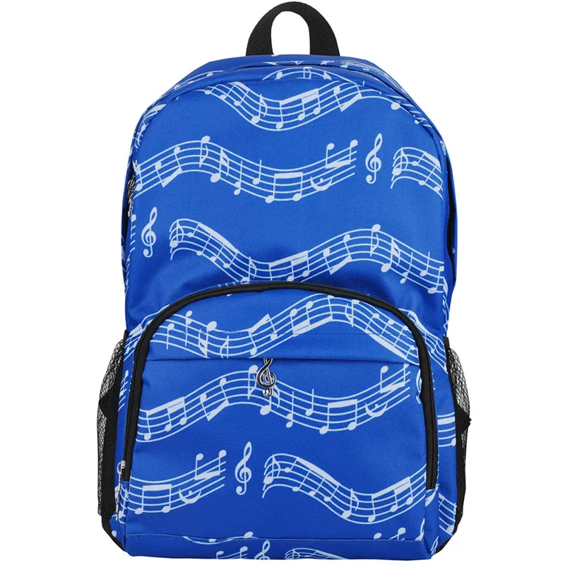 20-35L Music Bag Oxford Cloth Music Symbol Music Score Piano Keyboard Stave Version Musical Notation Sheet Backpack