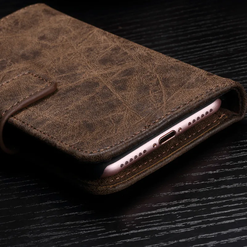

Phone case for Luxury leather Flip cover for iphone 6 7 8 s plus iphone x wallet cases full cover dirt resistant with card Cash
