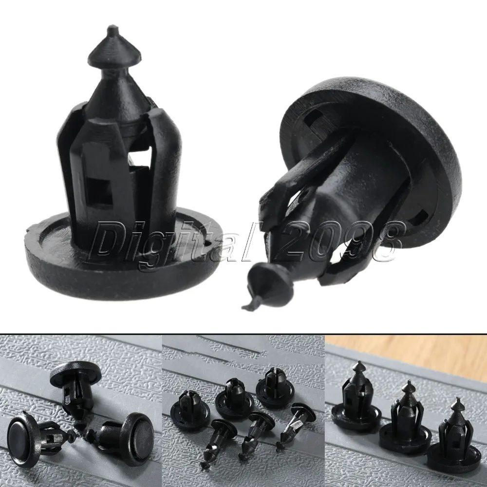 

Yetaha 50Pcs 10mm Hole Auto Fasteners for Honda Car Plastic Rivets Push Type Fender Clips Bumper Door Side Skirt Retaining Clips
