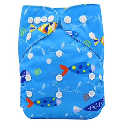 Ohbabyka тканевые подгузники Детские многоразовые подгузники Couche Lavable Piscine Регулируемый один размер дизайнерские подгузники с карманами для новорожденных - Цвет: OB178