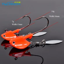 TSURINOYA 7 г/3 шт 14 г/2 шт рыболовный крючок-приманка приманки из свинца крючки на голову искусственная наживка isca Leurre Peche речное озеро рыболовные снасти