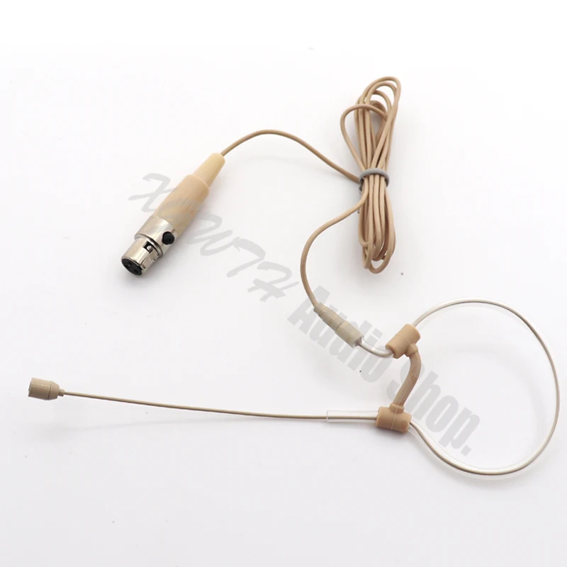 Single Ear Hook Omni-directional Condenser Headset Microphone for AKG Samson Wireless System Mini TA3F XLR 3Pin Connector