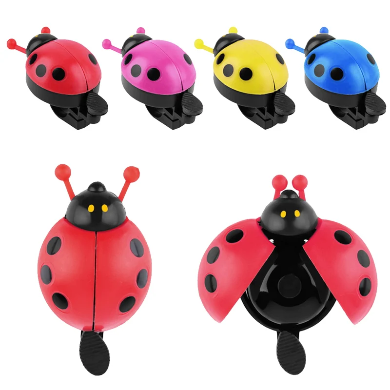 

Lovely Kid Beetle Ladybug Ring Bicycle Bell For Cycling Bicycle Bike Ride Horn Alarm Timbre Bicicleta Trumpet Horn LT0081