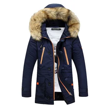 

Men Parkas 2020 New Arrival Men's Long Warm Casual Parkas Hooded Coats Asian Size S-3XL MWM981