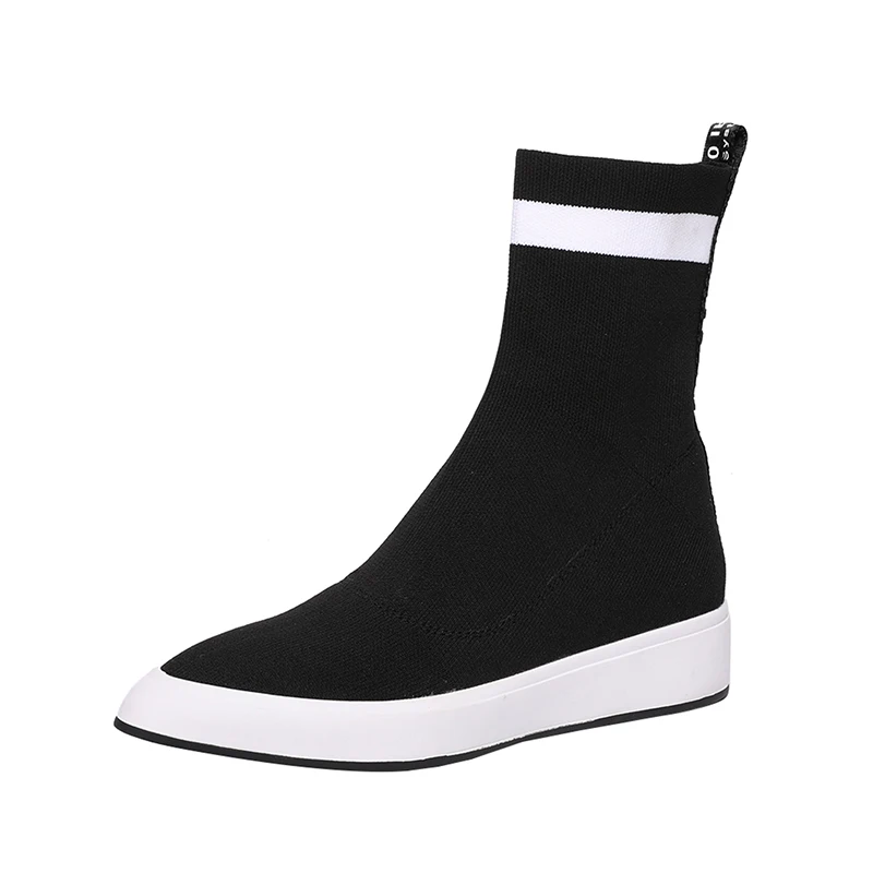 pointed toe flat boots womens