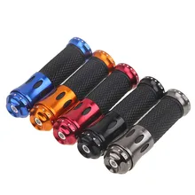 Nuevo 2 Unids/lote Universal CNC de Aluminio de La Motocicleta Accesorios 22mm 7/8 “Mango Bar Grip Moto Motocross Manillar Grip 5 Color