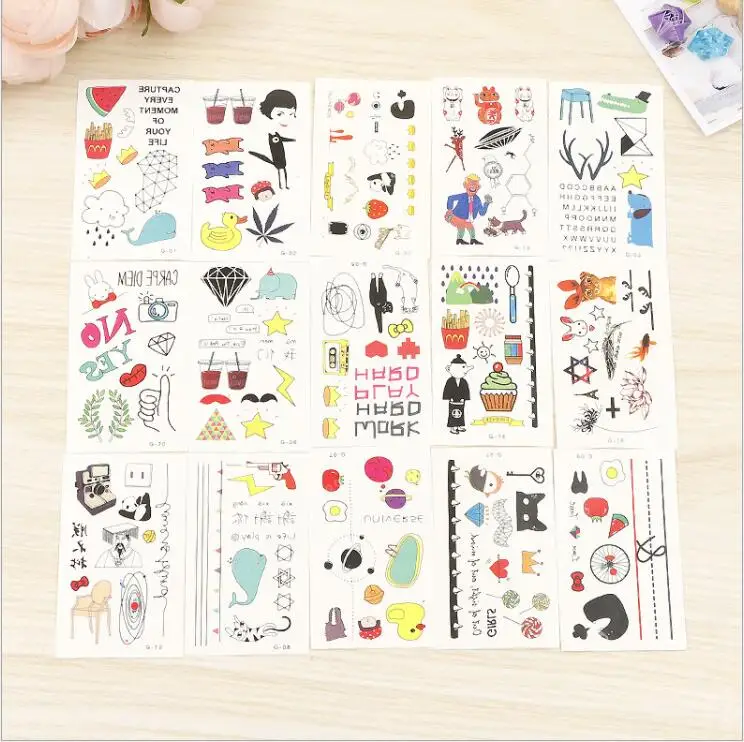 

Child Cartoon Animals Temporary Tattoo Cute Duck Tattoo Sticker Love Women Body Arm Art Waterproof Tatoo For Kid Gift