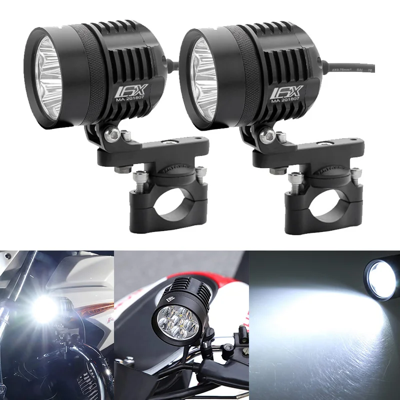 

2019 new Universal Motorcycle LED Auxiliary Fog Light Assemblie Driving Lamp 60W Headlight For BMW R1200GS/ADV/F800GS