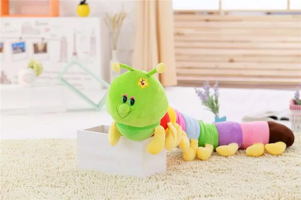 1 шт. 80 см Прекрасный Inchworm игрушки мягкие плюшевые гусеницы держать подушки игрушки куклы для детей ребенка и малыш плюшевые игрушки