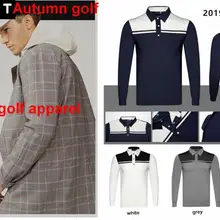 2003 Осенняя новая стильная повседневная футболка с длинным рукавом футболка для гольфа