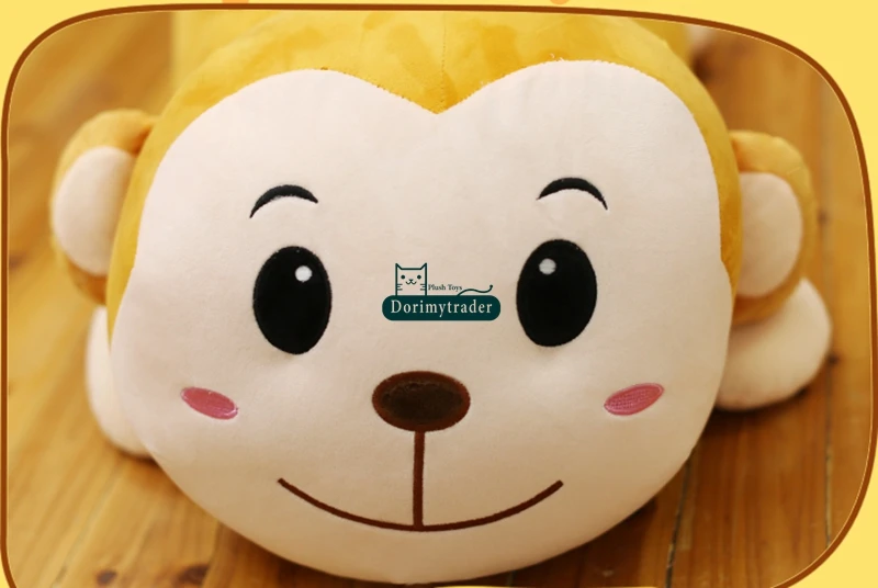 Dorimytrader Big Soft Kawaii Monkey  Plush Pillow Doll Stuffed Soft Giant Cartoon Animals Monkeys Toys 100cm 39inch DY61763 (14)