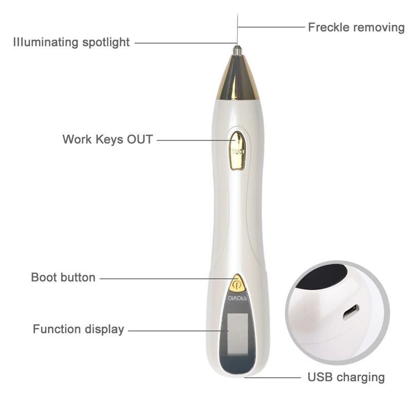 Уход за кожей электро-ионное средство для удаления Кротов, ручка для удаления пятен, пигмент, тату шрам, средство для удаления Кротов, веснушек, устройство для салона красоты