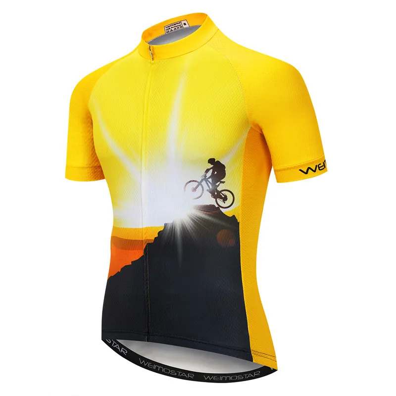 Weimostar летняя велосипедная футболка для езды на велосипеде, Мужская профессиональная команда, одежда для горного велосипеда, быстросохнущая велосипедная майка