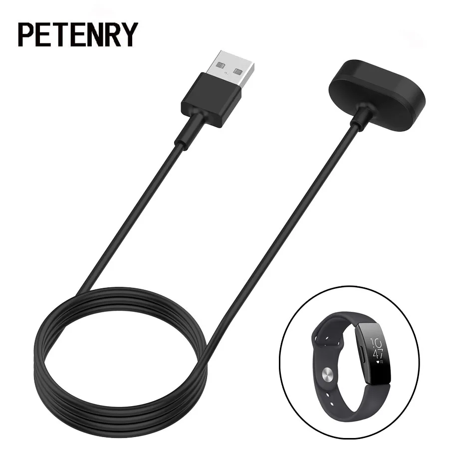 100cm Charger for Fitbit Inspire HR Replacement USB Charging Dock Station Cable Cord Smart Wrist Band | Электроника