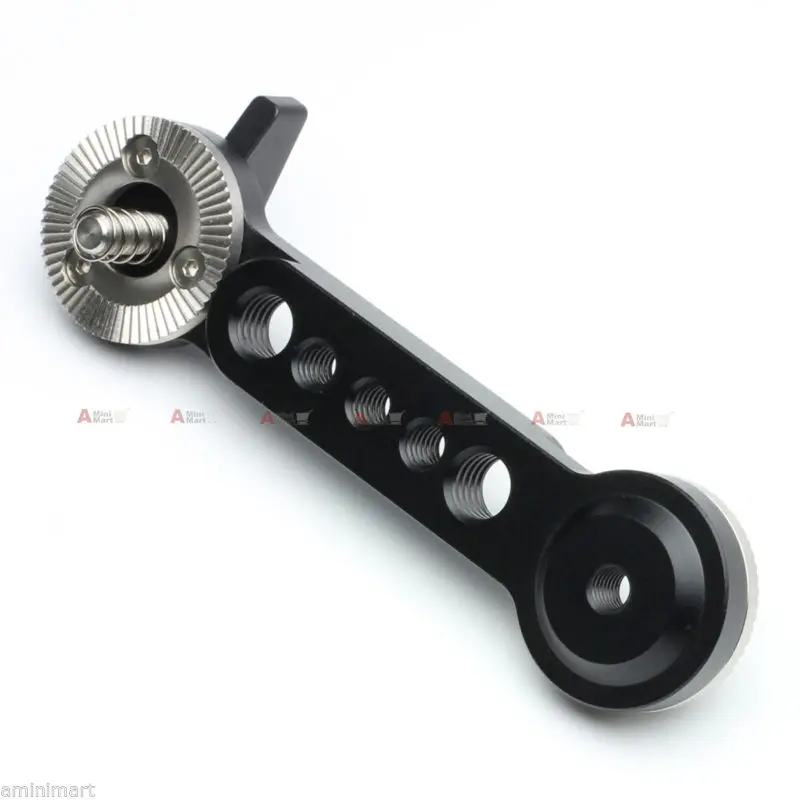 ARRI Type Rosette Rod Clamp Dog Bone Block Extension Arm fr 15mm Rod Support 4K Film Camera Rig Shoulder Handle Grip