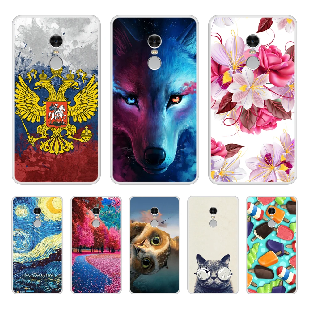

Case For Xiaomi Redmi Note 4 Soft Silicone TPU Cool Patterned Printed Phone Cover For Xiaomi Redmi Note 4 Cases