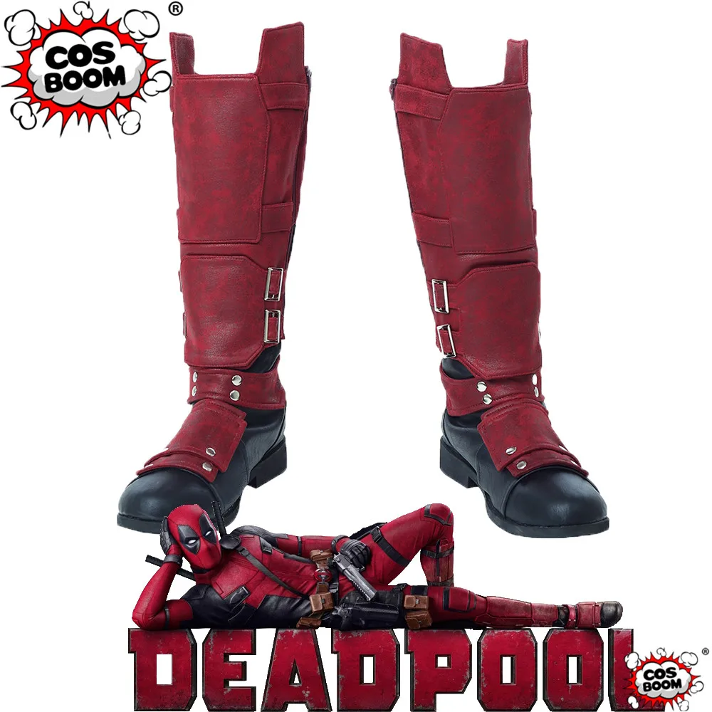 

COSBOOM Deadpool 2 Deadpool Boots Adult Men's Halloween Carnival Cosplay Boots