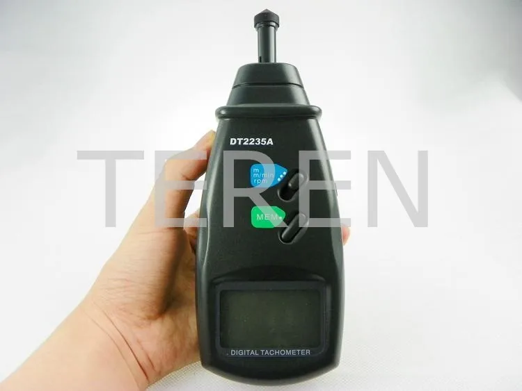 Digital Contact Type Tachometer Revolution Meter Digital Speedometer Tachometer DT-2235A  -5