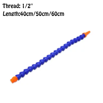 

1/2'' 40/50/60cm Round Nozzle Plastic Flexible Water Oil Coolant Pipes Hoses For CNC Machine Lathe Milling Cooling Tube