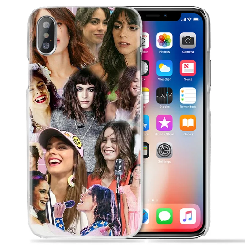 Чехол Martina Stoessel Violetta Girl для iPhone XS Max XR X 10 7S 8 6 6S Plus 5S SE 5 4S 4 5C Прозрачный жесткий чехол для телефона из поликарбоната