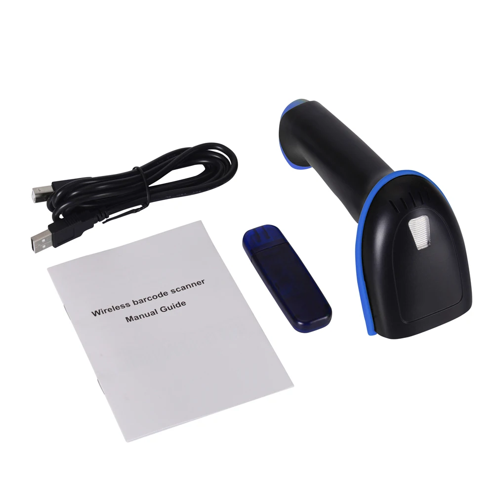 Reader para Android Usb sem Fio Alta Qualidade Handheld 1d Cabo Barcode Scanner Bar Iso Windows Computador Tablet Telefone 2.4 Ghz 8 Fio 1D Cabo Barcode Scanner Bar Reader