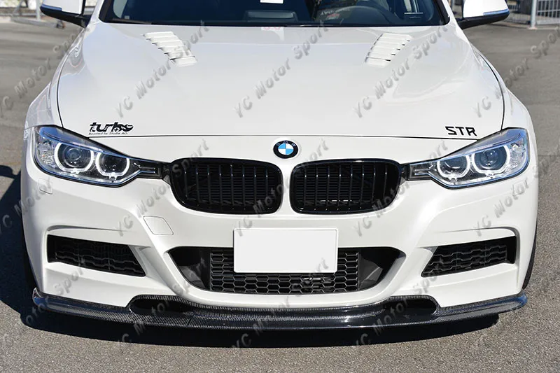 2012-2014 BMW 3 Series F30 F35 Sedan F31 Touring M-Sport Varis Style Front Lip CF (10)