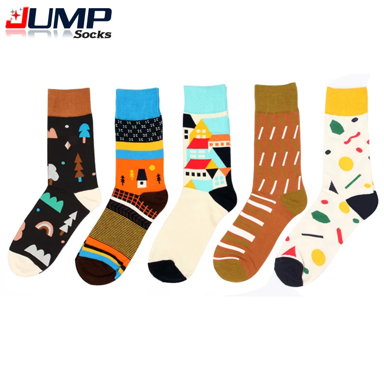 2015 Newly listed Men&Women brand Funny socks colorful Combed cotton