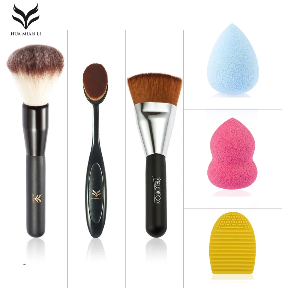 HuaMianLi Beauty Brand Makeup Brush Set Kit Great Makeup Brush + Water