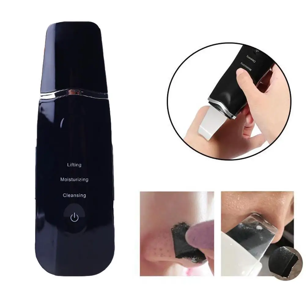 

Ultrasonic Deep facial Cleansing Device Skin Scrubber Blackhead Removal Vibration Face Peeling Extractor Whitening skin care