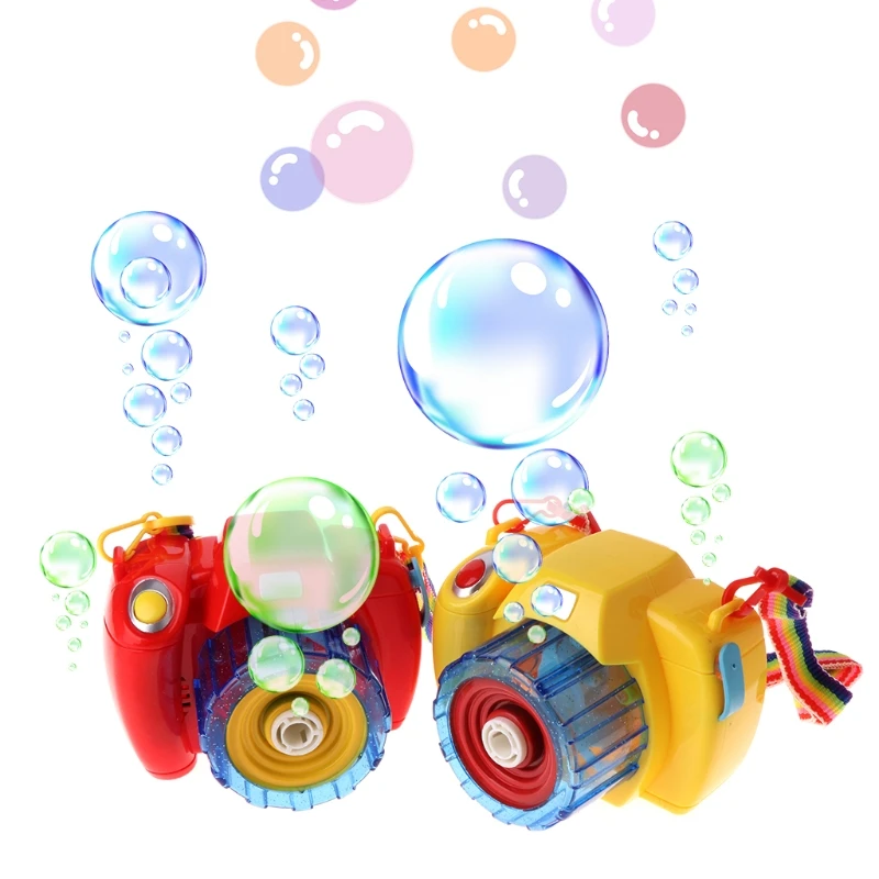HBB Electric Bubble Blower Blowing Toy Camera With Light Music For Kid