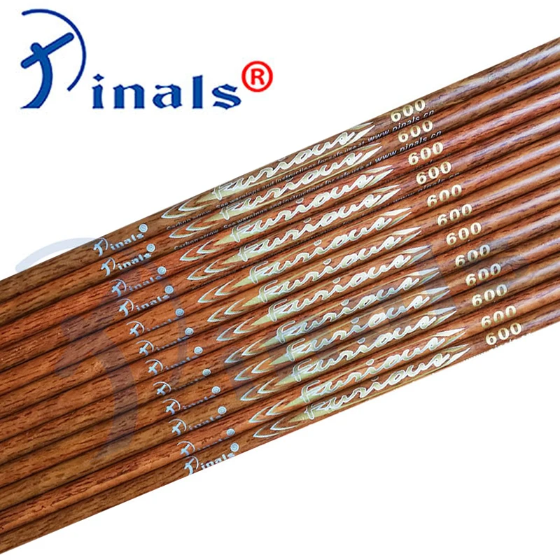 Pinals карбоновые стрелы для стрельбы из лука позвоночника 400 500 600 ID6.2mm 4 дюйма