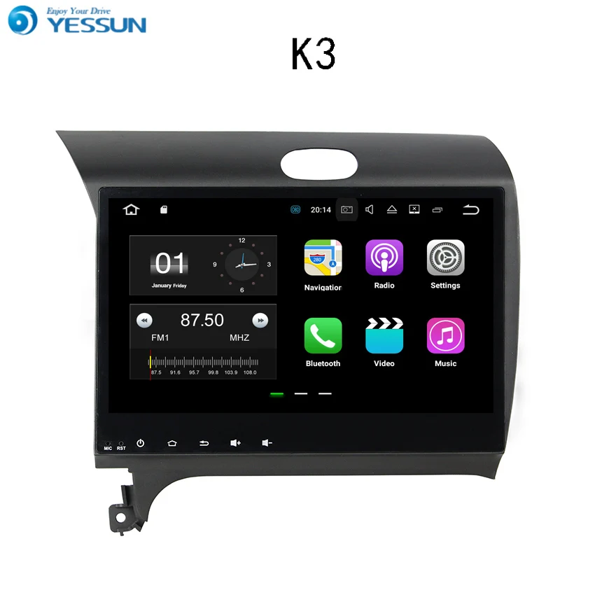 

YESSUN Android For Kia K3 2012~2015 Car Navigation GPS Audio Video Radio HD Touch Screen Stereo Multimedia Player No CD DVD