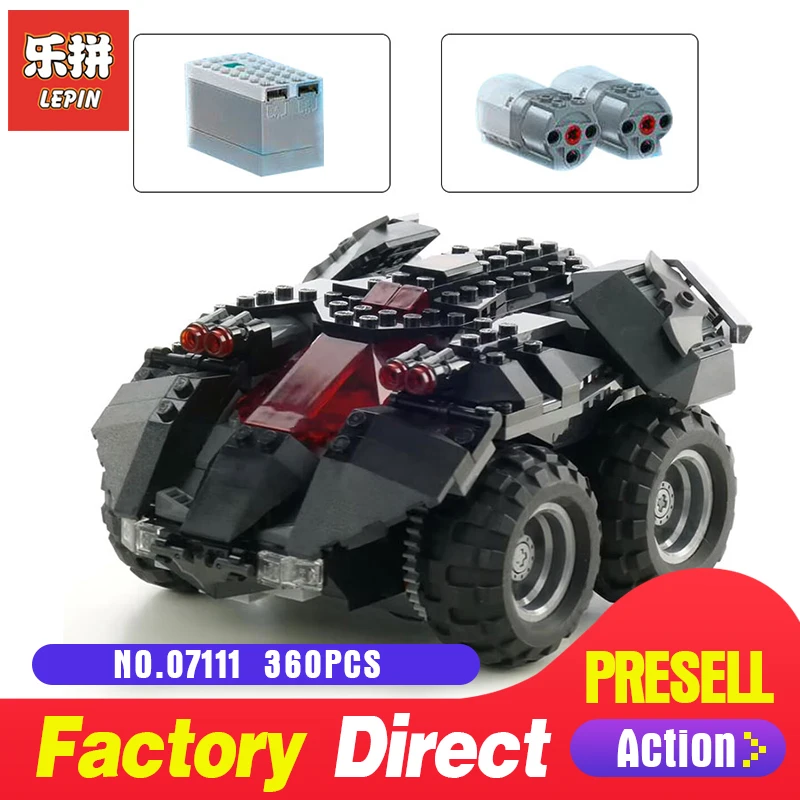 

Lepin 07111 Superhero Toys Compatible Legoing 76112 App-controlled Batmobile Set Building Blocks Bricks Assembled DIY Christmas