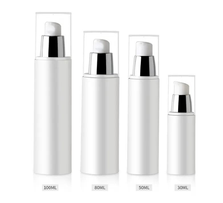 Download 20pcs 30ml/50ml/80ml/100ml White Airless Vacuum Pump Lotion Bottle, PP Plastic Bottle Used For ...