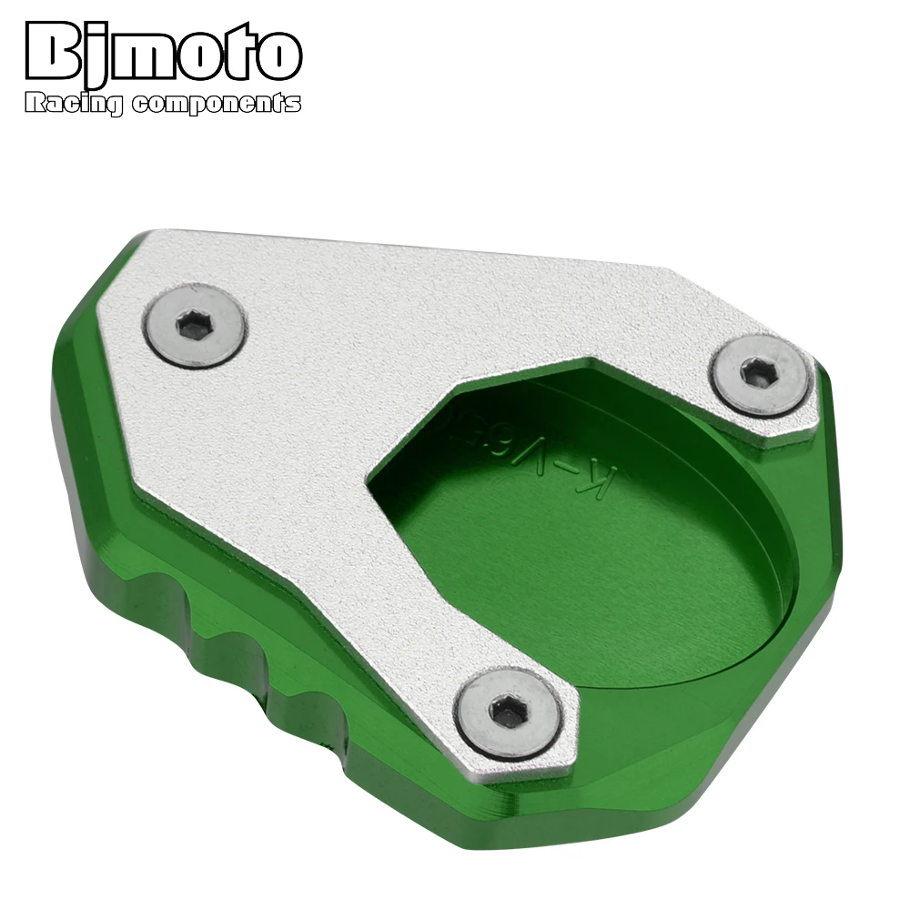 

BJMOTO CNC Motorcycle Side Stand Enlarger Parking Kickstand Extension Base Plate For KAWASAKI Versys 650 2015-2018 Motorbikes